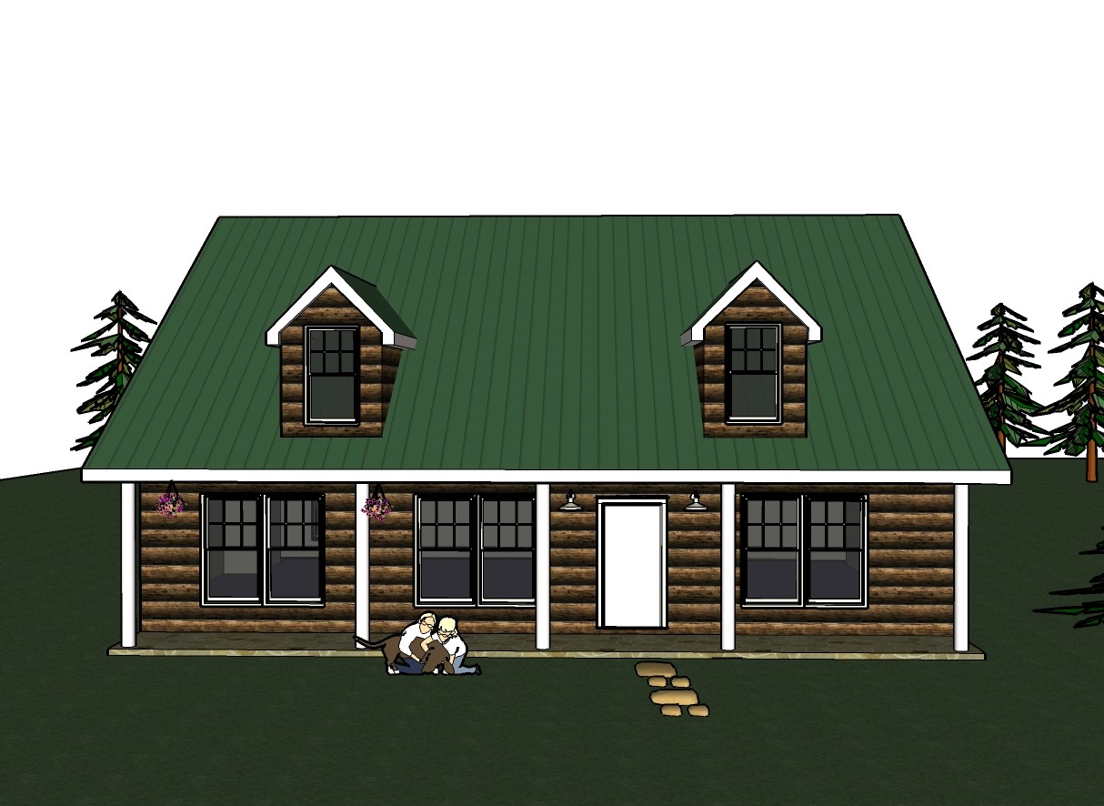 Beth_1466G-2 log covered house 3 bed rm. / 2 bath ,3 car garage PDF