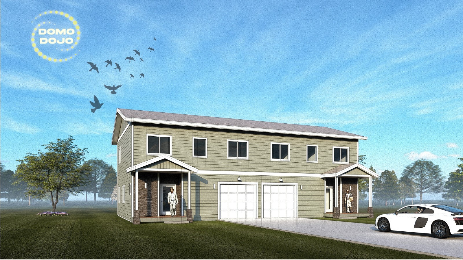 Hillcrest Quarters Duplex Plans – PDF Downloadable Blueprint