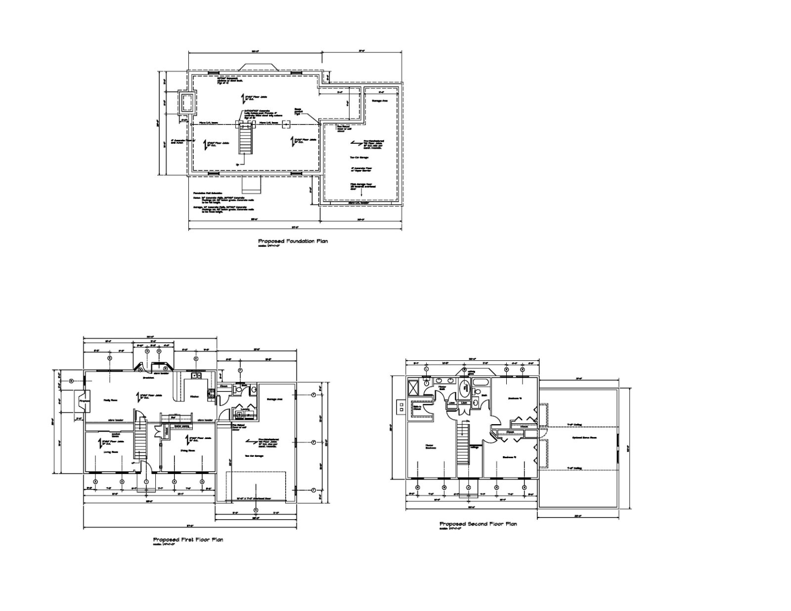 HOUSE PLANS COLONIAL PLANS 2100 SF 3BR-2.5B-2CAR COLONIAL HOUSE PLANS #25058