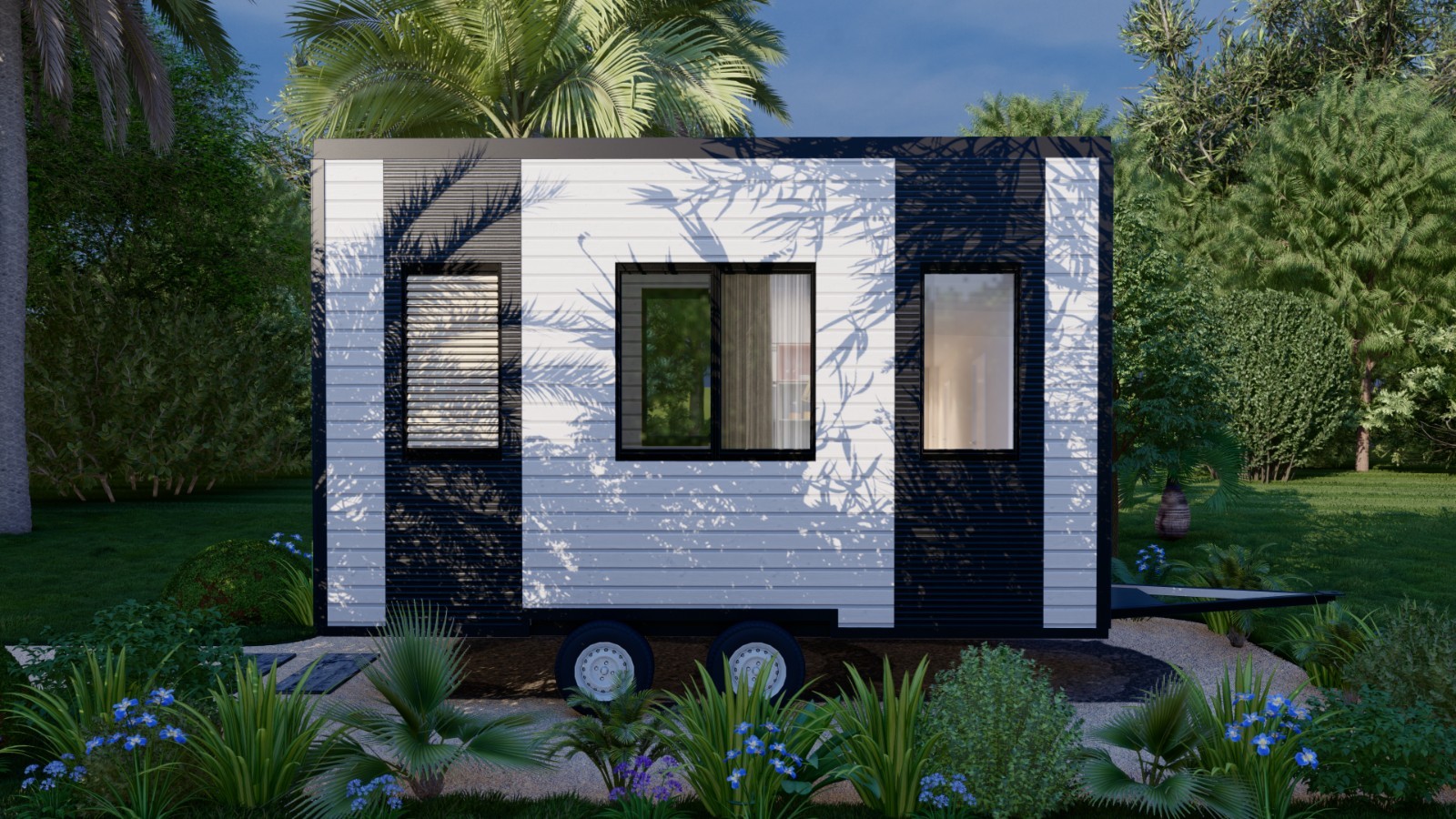 Generic Wood Construction Tiny Mobile Home Building Plans – 15’9″» x 7’10″» – 12