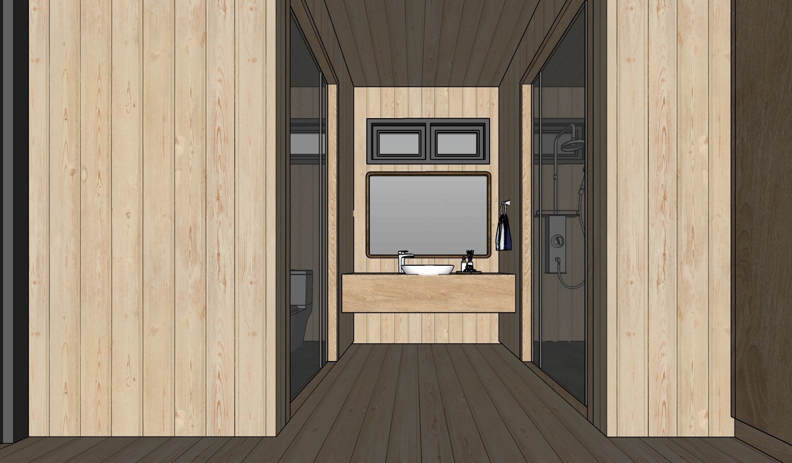 Modern Tiny House 3D Model (Sketchup)-Detailed Architectural-Digital Download