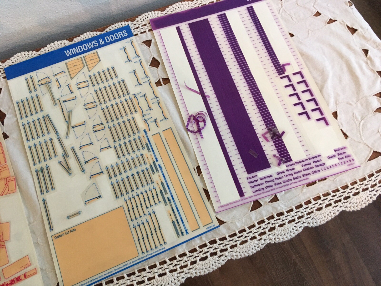 Vintage Stanley Project Planners Home Designer 1988 PARTIALLY USED 90-360