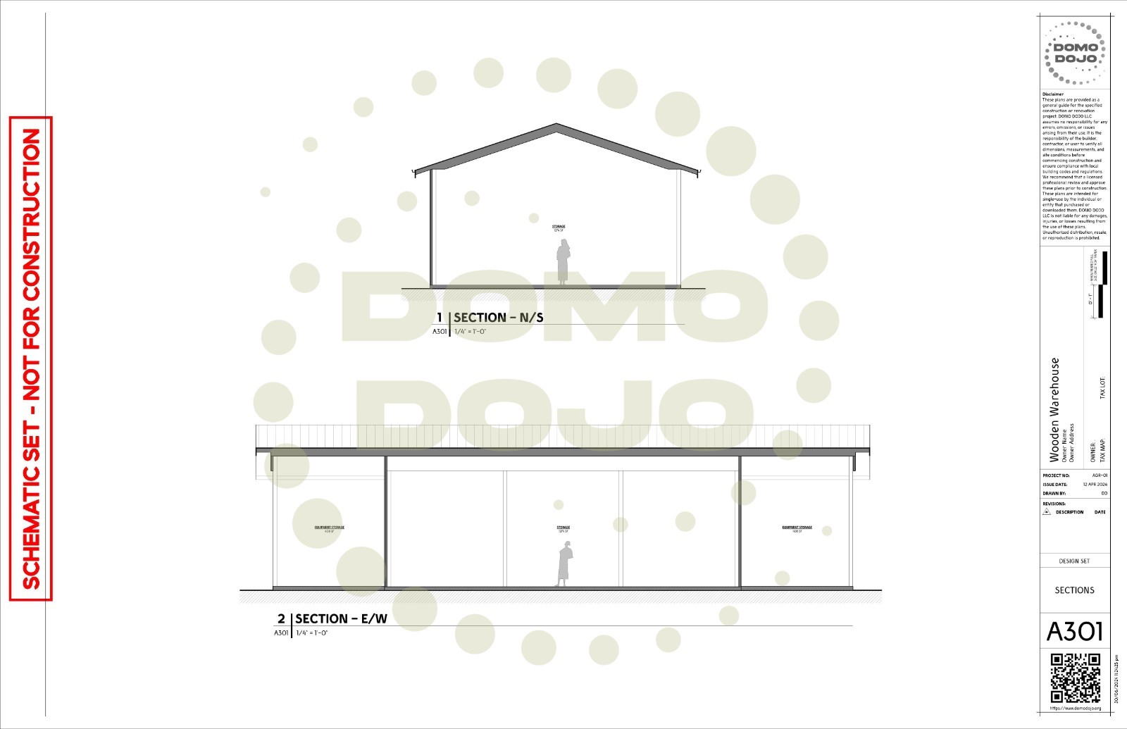 Wooden Warehouse Agricultural Building Plans – PDF Downloadable Blueprint