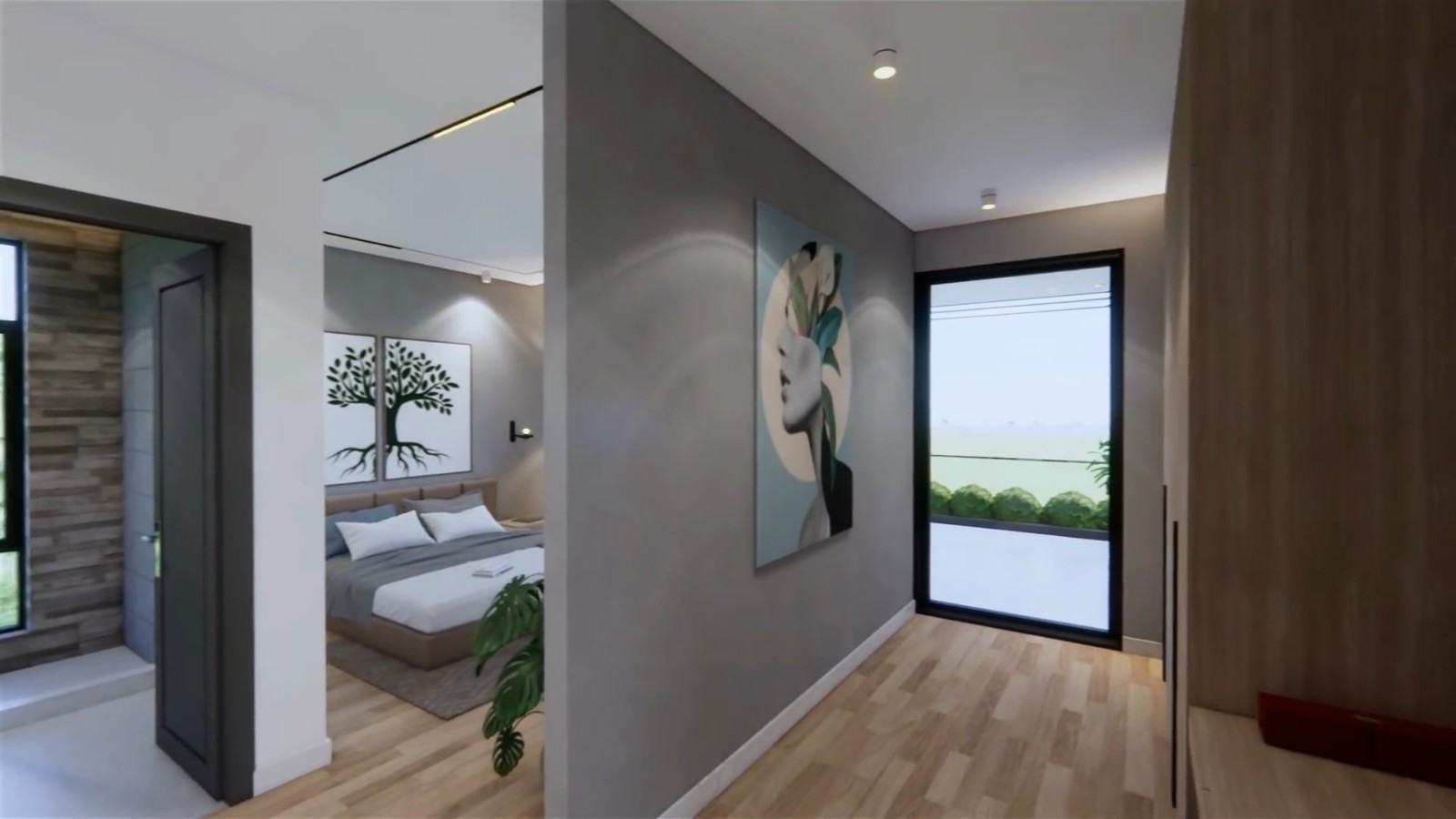 39×49 Feet Modern House Plan 12×15 Meter 5 Beds 6 Baths Flat Roof (A4 Hard Copy)