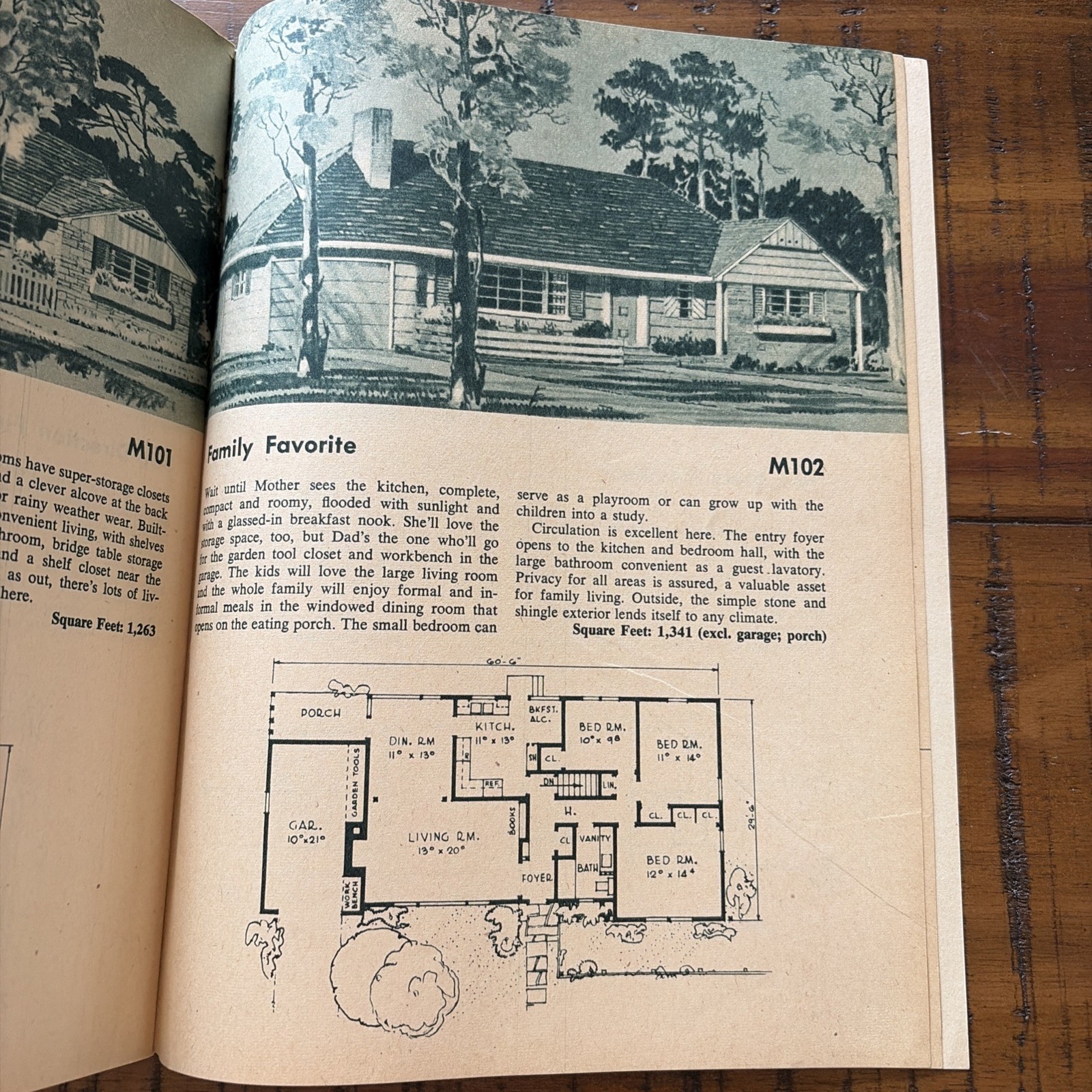 Vintage MCM Mid Century Home House Plans Book Catalog 52 Plans For 1952