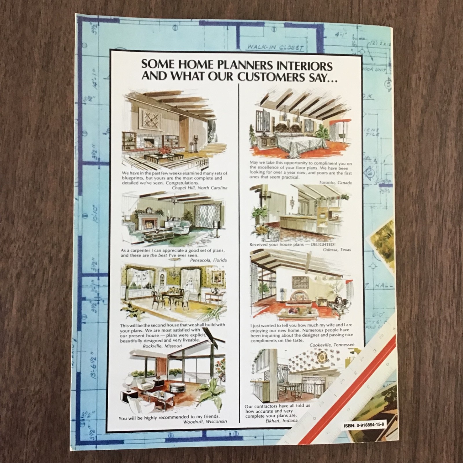 Vtg 1978 Contemporary & Traditional Home House Plans Floor Plans Modern MCM Book