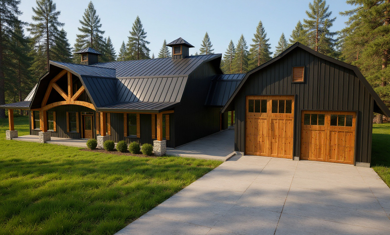 2400 Sqft Modern Barndominium 4bd/2.5ba/2 car garage – Arch Plans – PDF