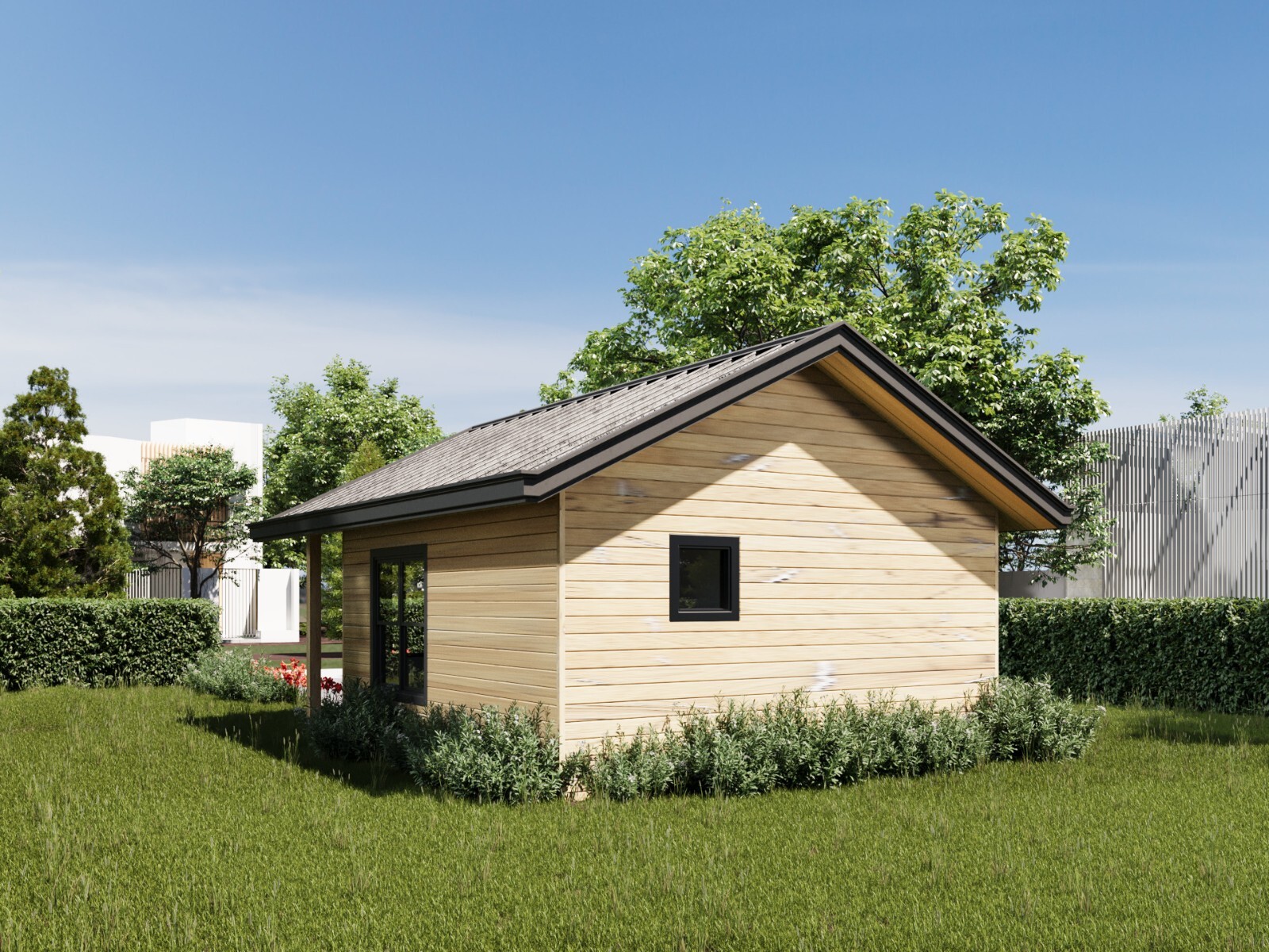 Wood Construction Tiny Home Building Plans – 18′ x 18′ – 324sqft