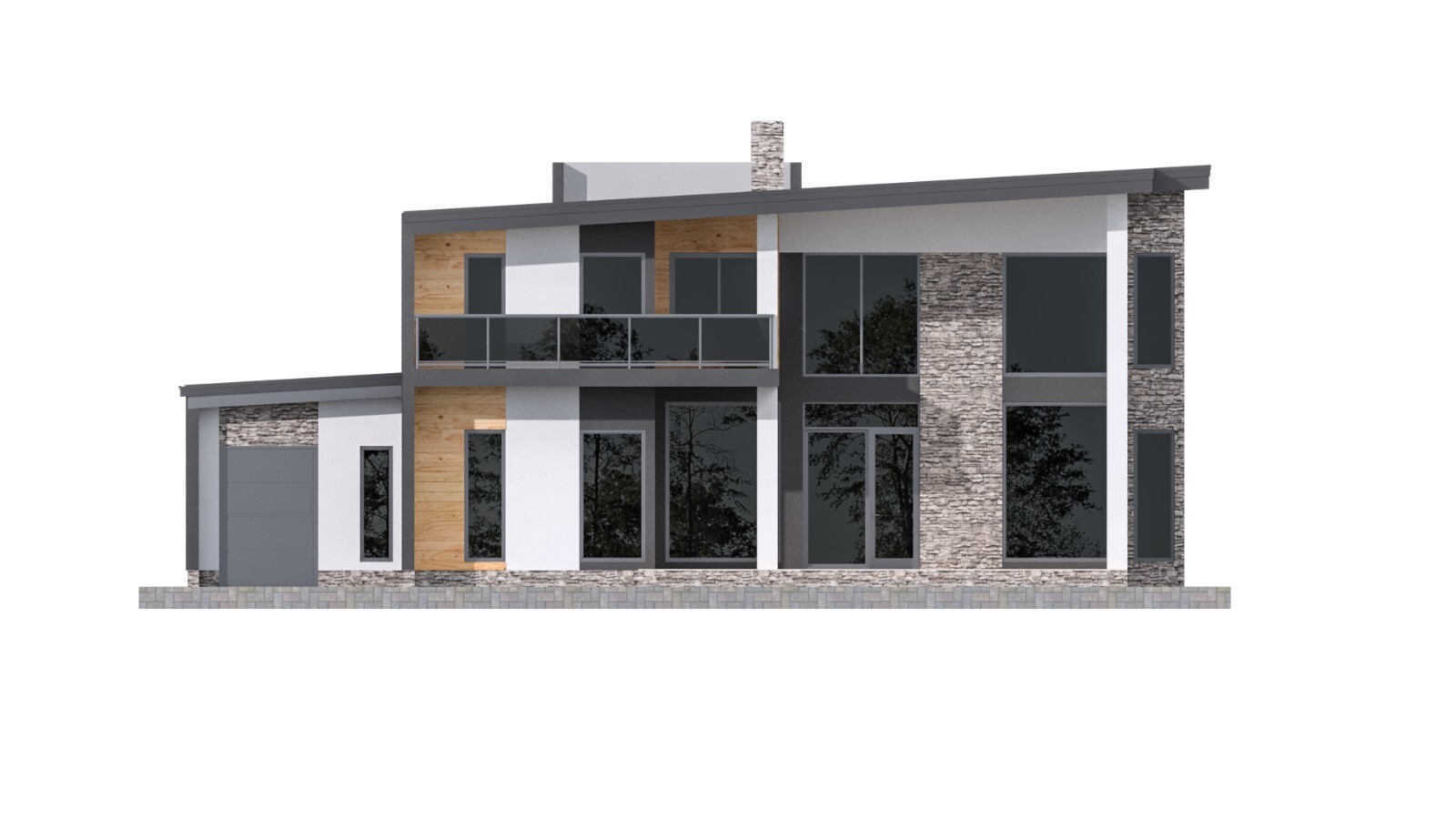 60’x60′ 3 Beds, 3.5 Baths Hi-tech Style Architectural Build Plans PDF.