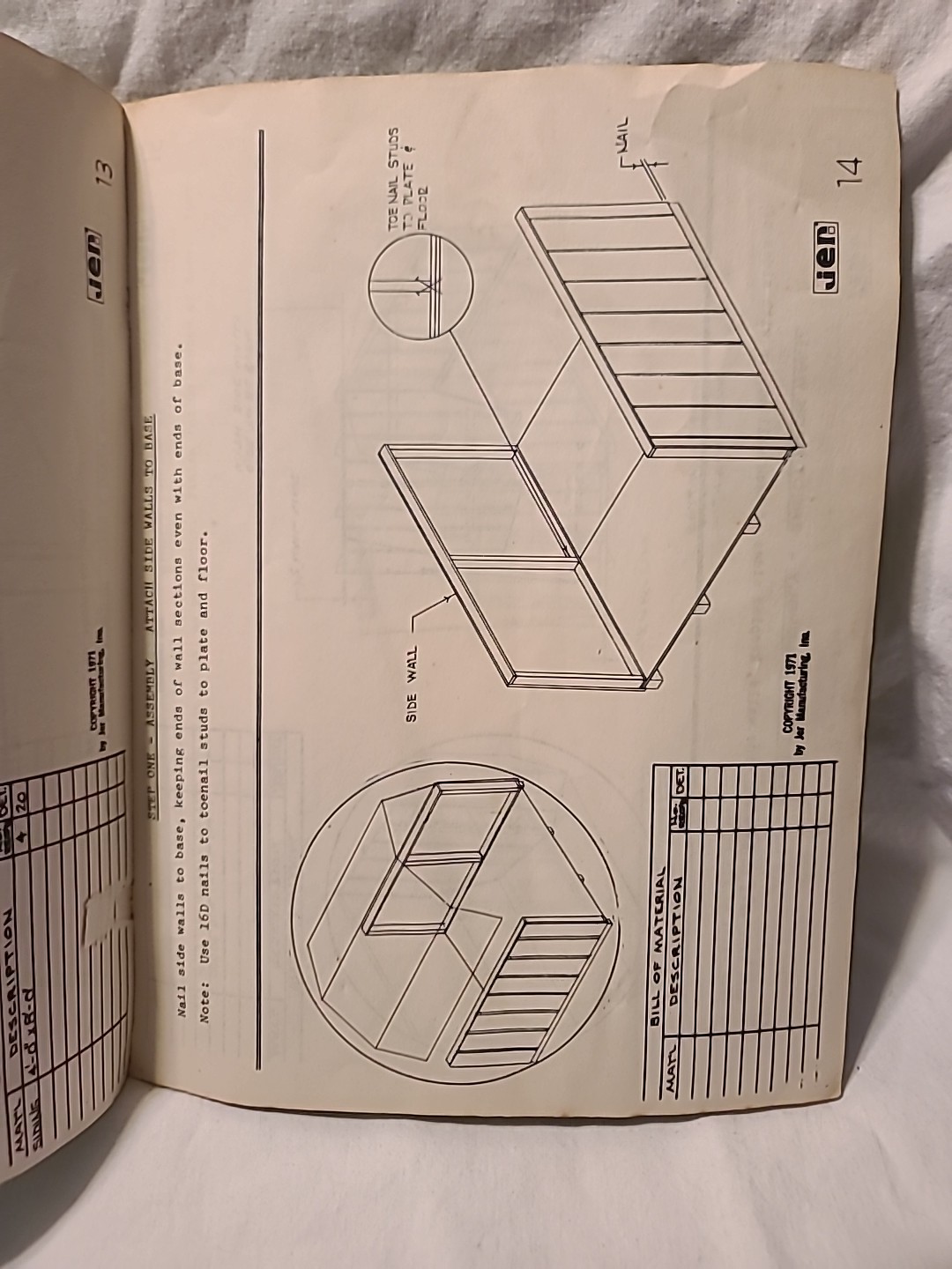 ‘Lil’ Red Barn Building Plan Brochure By Wood Yard Buildings 1971