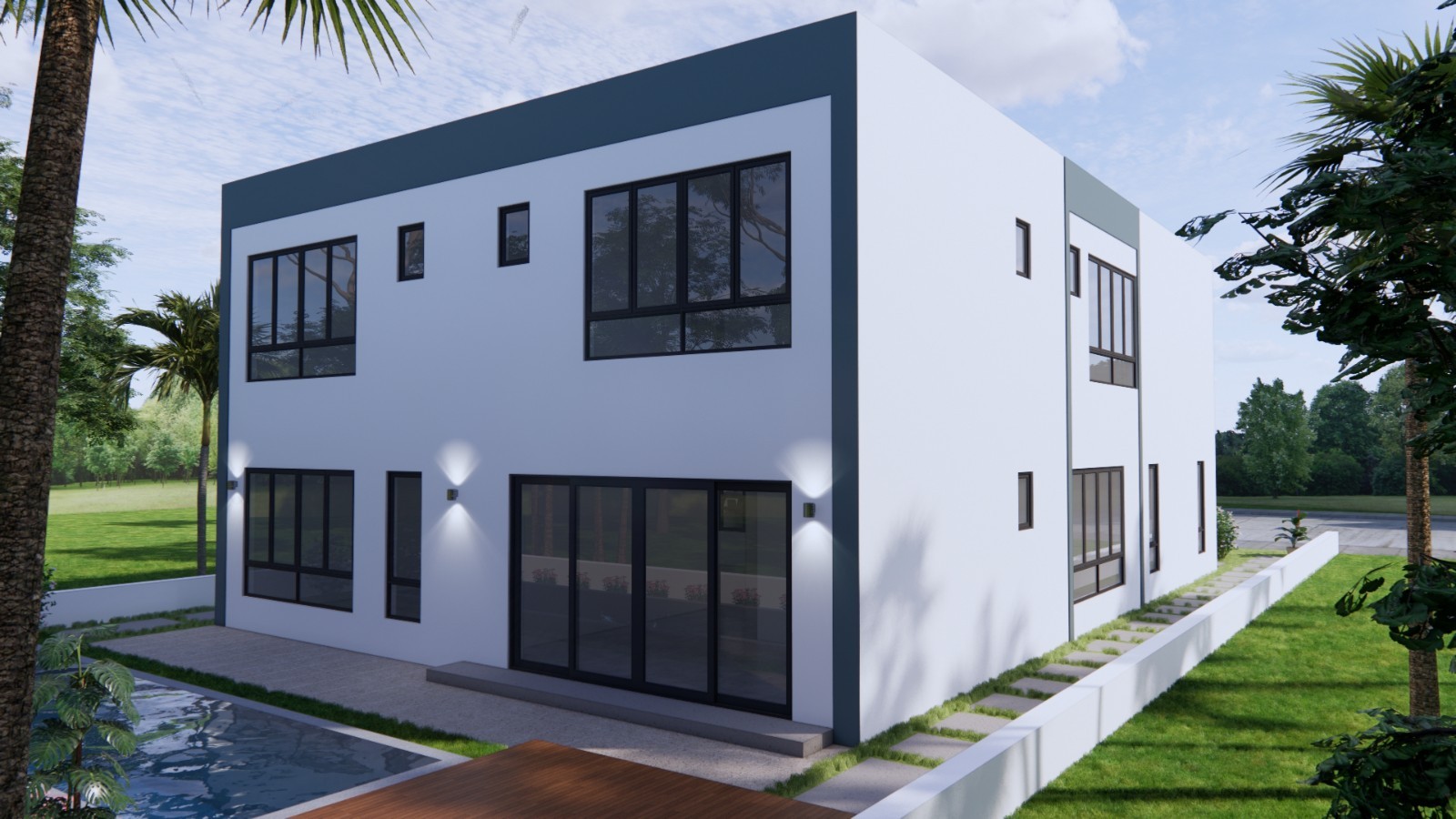 39×56 Feet House Plans 3d 12×17 Meter 5 Beds 7 Baths A4 Printed PDF & CAD Plan