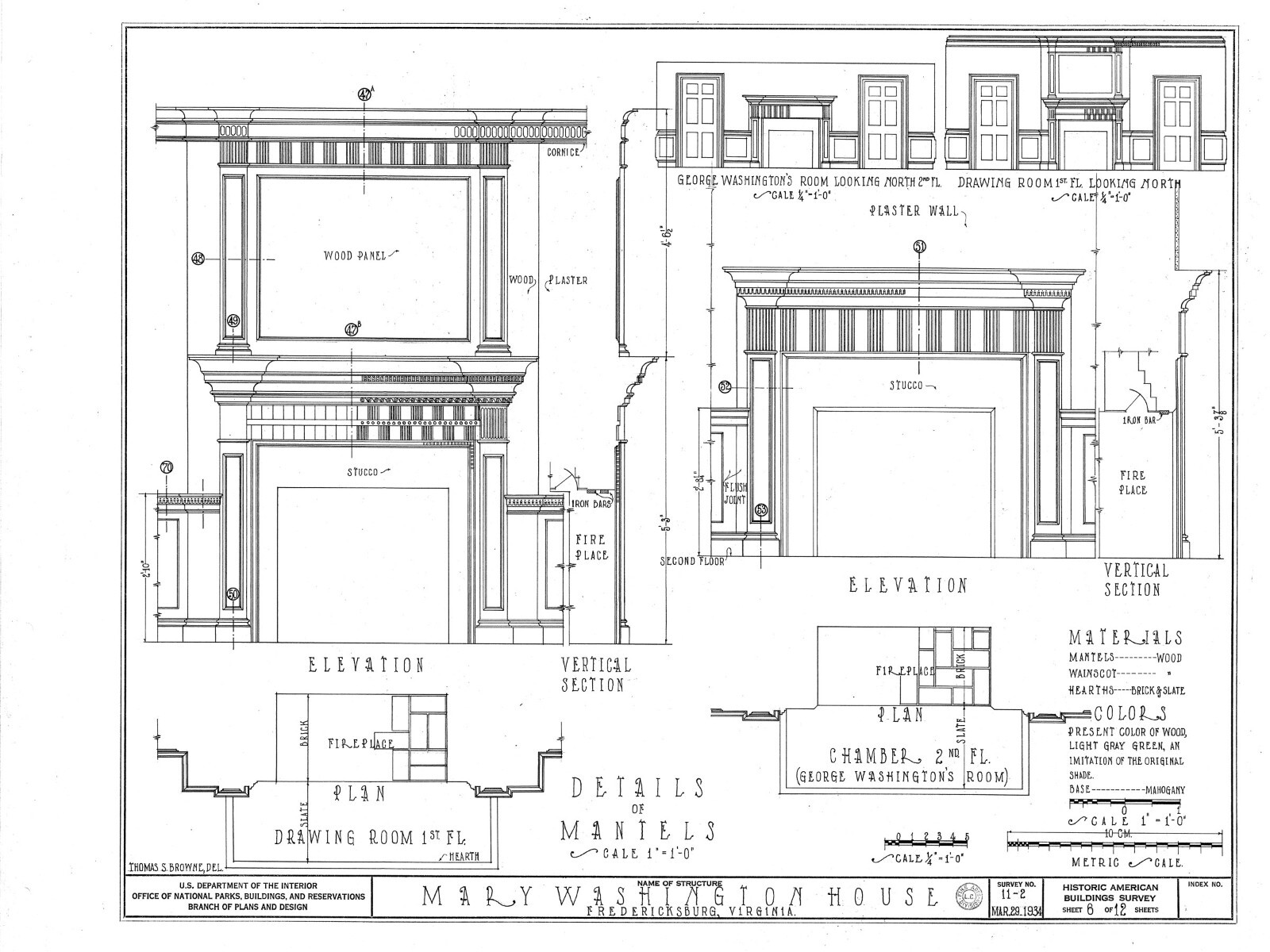 Mary Washington home, traditional colonial house, 4+ bedrooms, printed plans