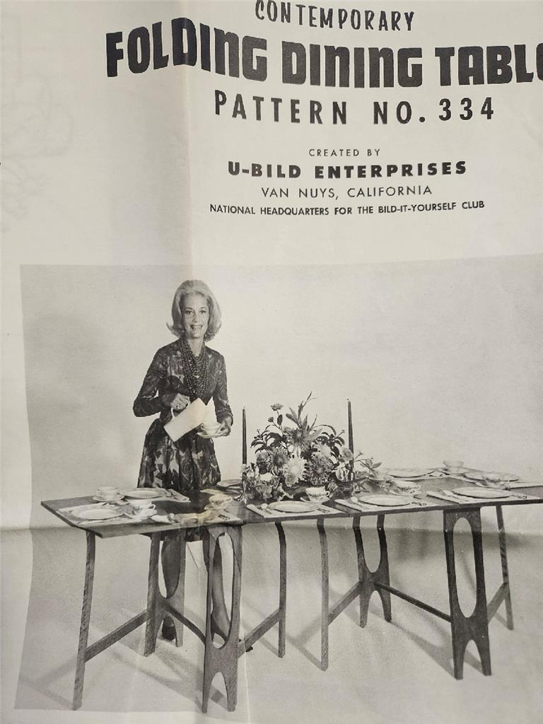 LOT OF 5 VINTAGE U-BILD ENTERPRISES BUILDING PLANS WOODWORK 349 337 390 334 383