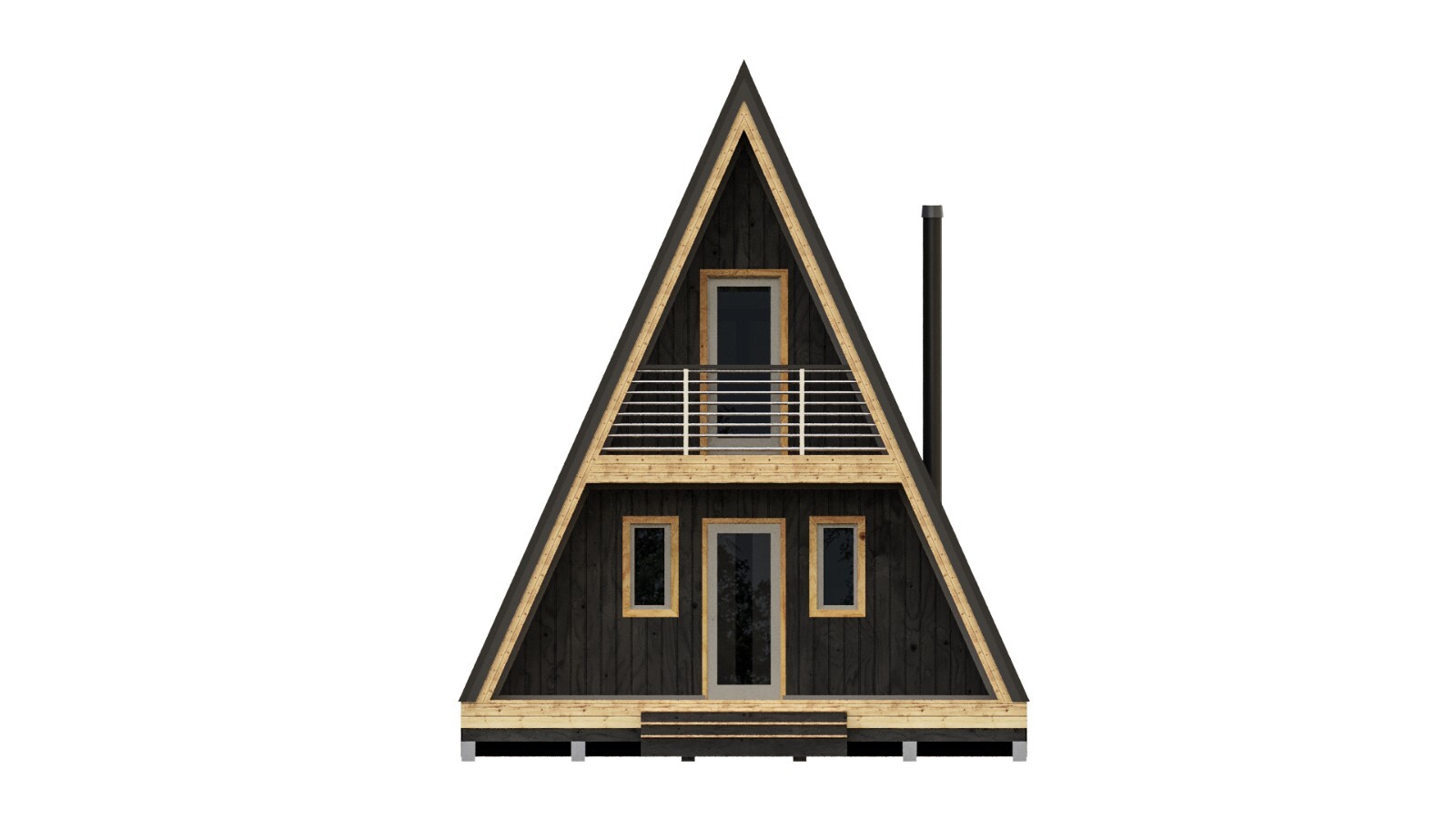 22’x42′ Tiny House Plan 1 Bed, 1 Bath Architectural Build Plans PDF Download