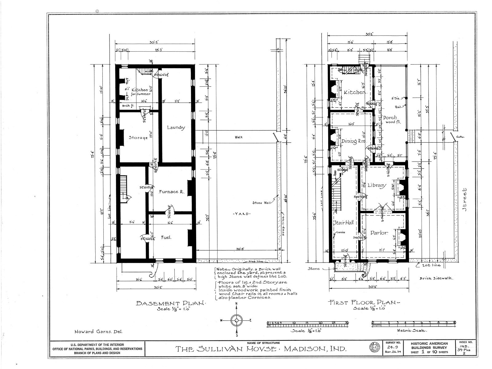 Traditional Colonial Brick Townhouse, narrow lot, 4+ bedrooms, home plans