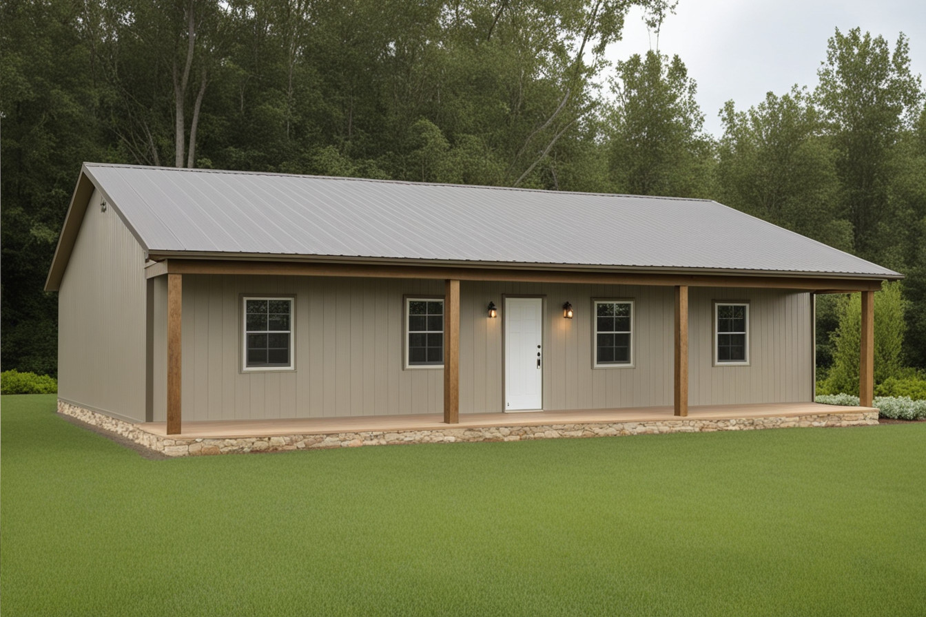 3 Bedroom/ 2 Bathroom 29 Gauge Metal House Kit