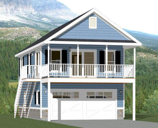 20×32 House — 2 Bedroom — 808 sqft — PDF FloorPlan — Model 6P