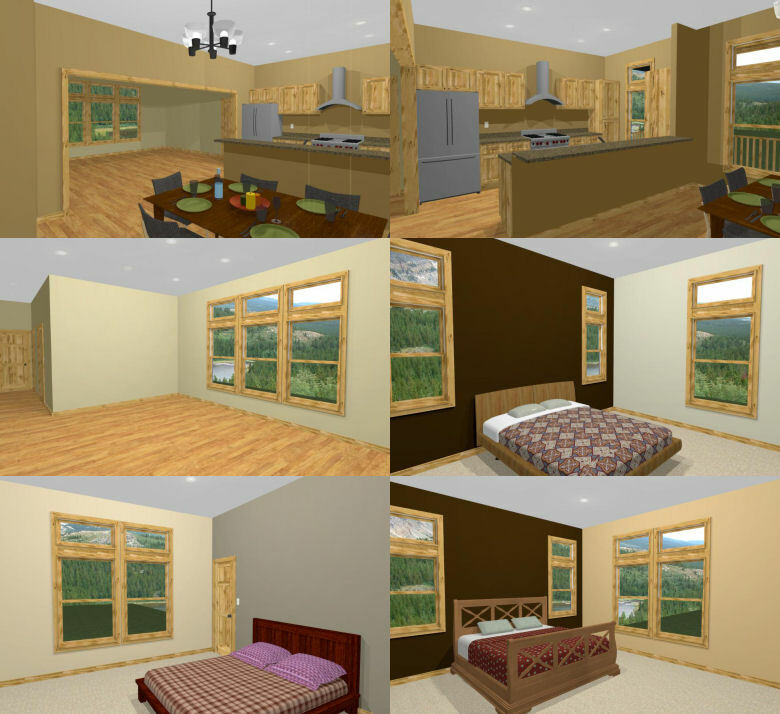 60×30 House — 3 bedroom 2 Bath — 1,800 sqft — PDF Floor Plan — Model 3A