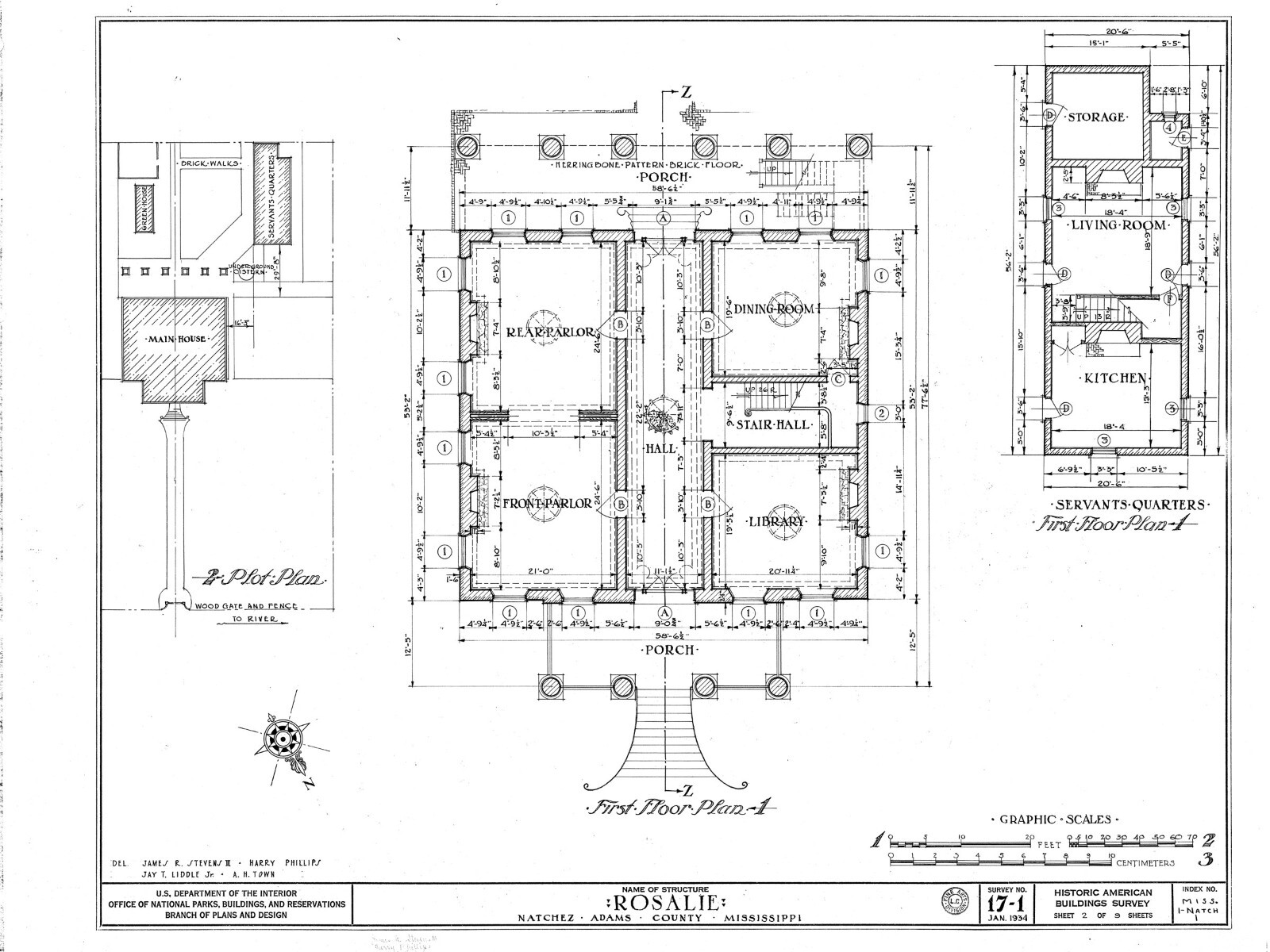Rosalie, Natchez Southern Style Antebellum Mansion, architectural house plans