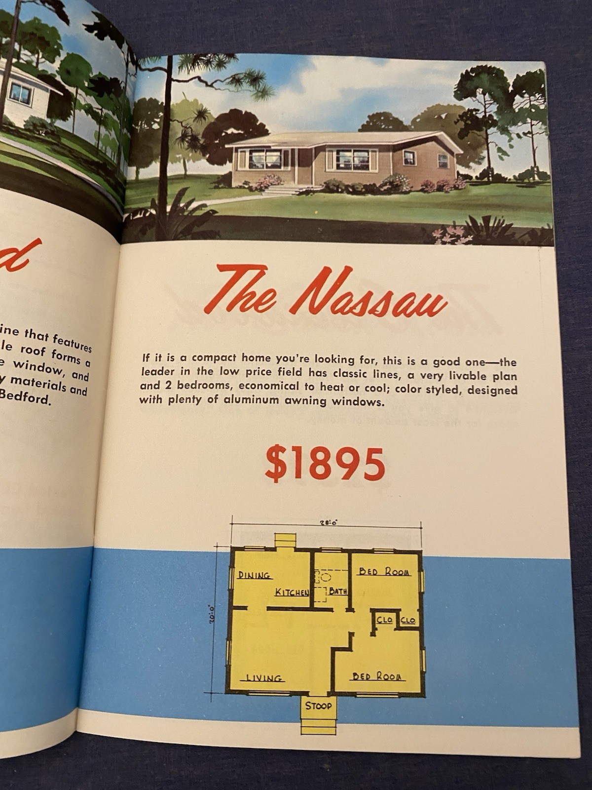 1950s Booklet AMERICAN SHELL HOMES House Plans Ranch Nassau Cherokee MCM Vintage