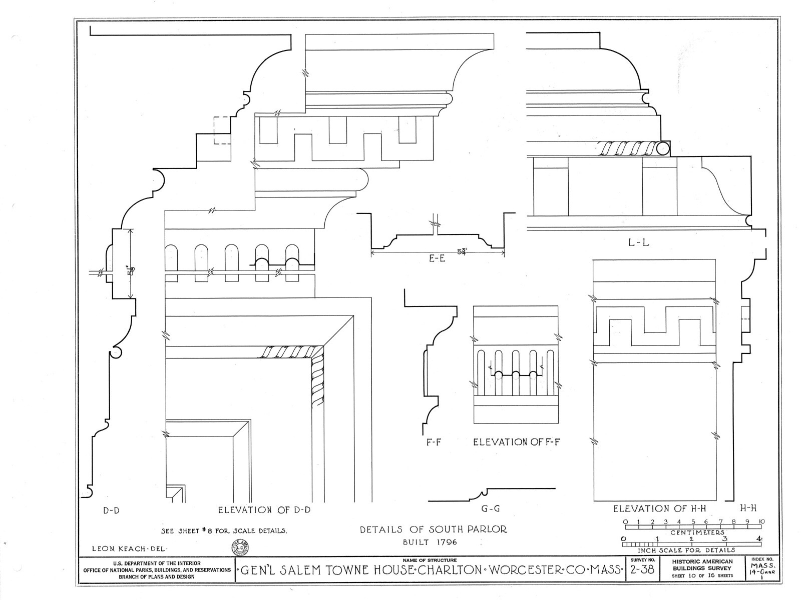 Federal style wood house, Traditional Colonial home, architectural blueprints