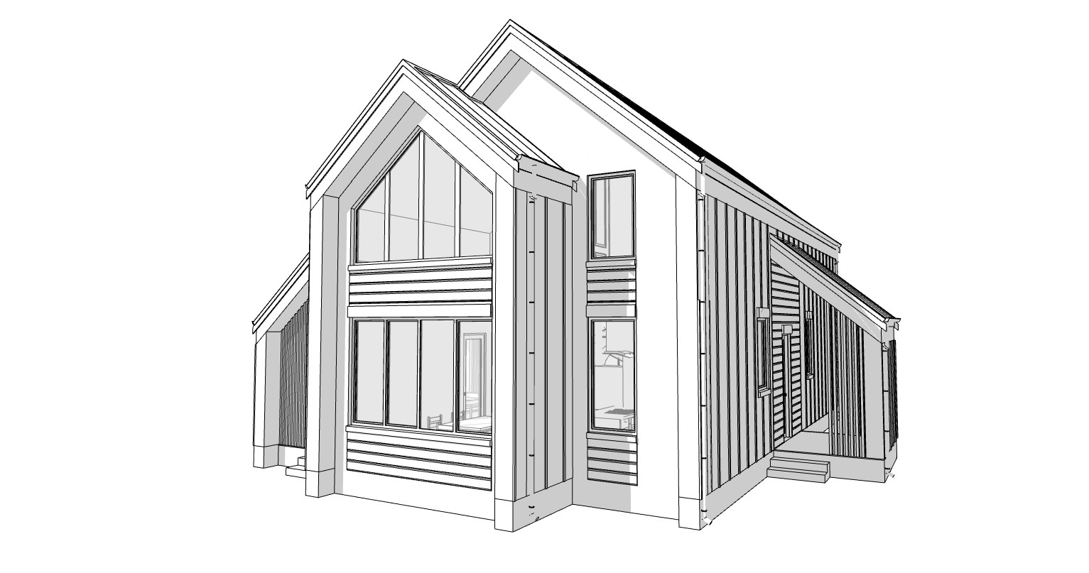 40’x52′ 2-Story, 4 Bed, 3-Bath Cozy Barnhouse Architectural Plans PDF Download.