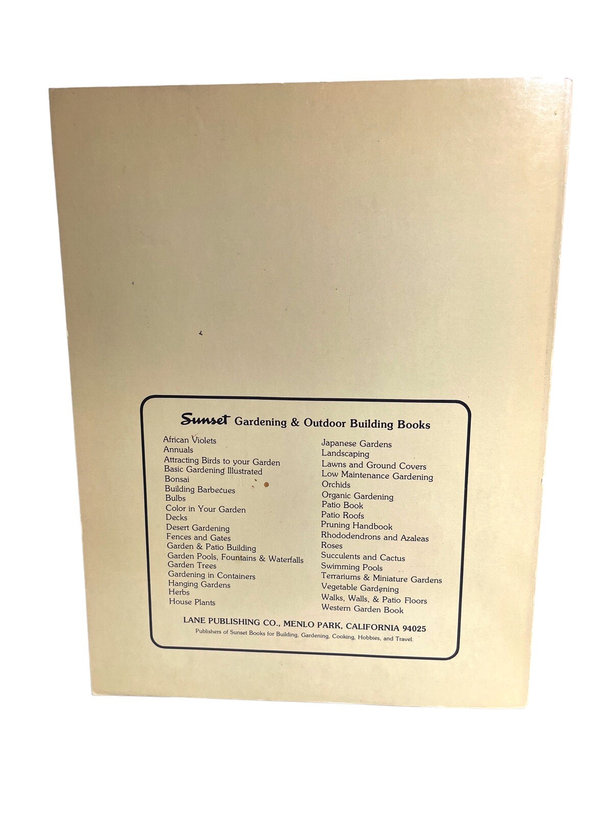 decks & patios; building barbeques; garden & patio building books