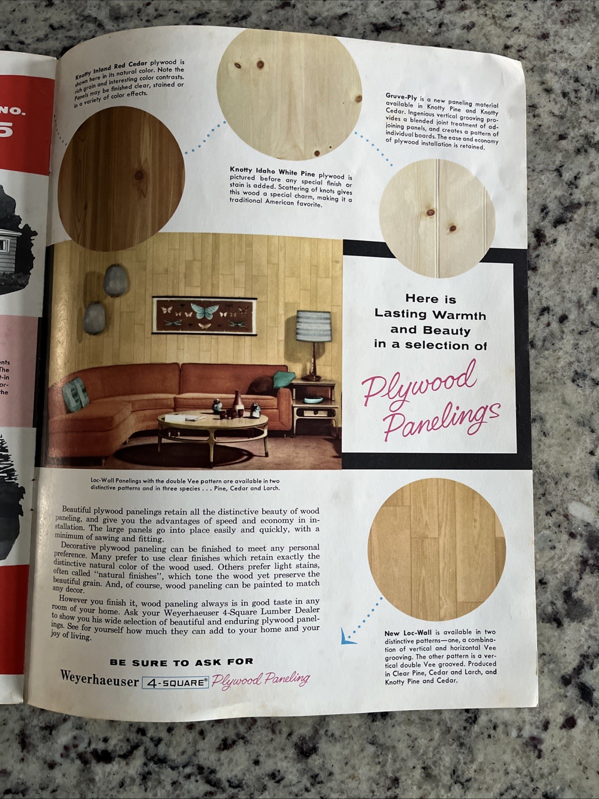 Vintage 1958 Modern Homes MCM Ranch Plans Catalog Heddinghaus Lumber Moberly MO