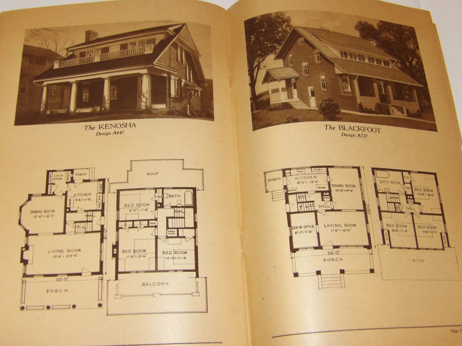 VTG 1924 ’62 BRICK HOMES YOU CAN AFFORD’ CATALOG OF HOUSE PLANS! PHOTOS/LAYOUTS!