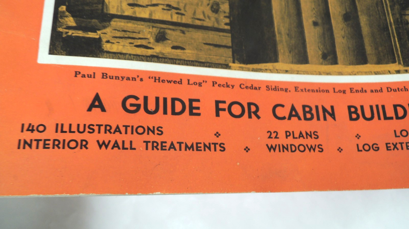 Paul Bunyan’s Log Cabin Booklet Red River Lumber 40 pp. 1937 [Acceptable]
