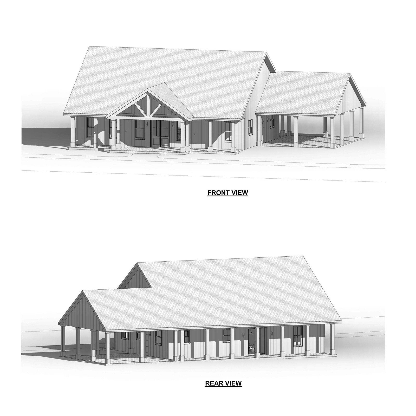Oak Springs with carport Custom House Design – Modern Farmhouse 3 Bed/2 Bath 170