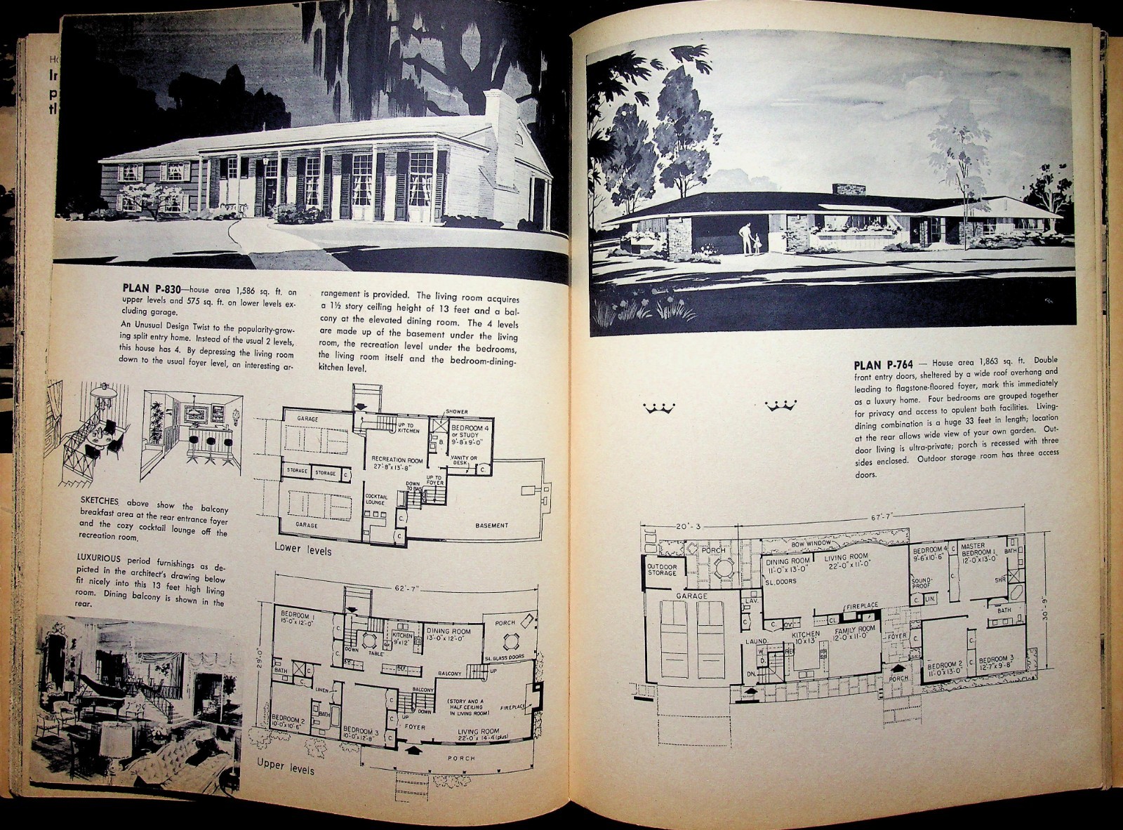 Vtg 1967 Distinguished Home Plans & Products Winter Edition (50 + Pgs.)