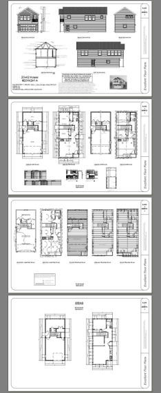 20×42 House – 2 BR 1.5 Bath – 2 Car Garage 1,153 sq ft- PDF FloorPlan – Model 2