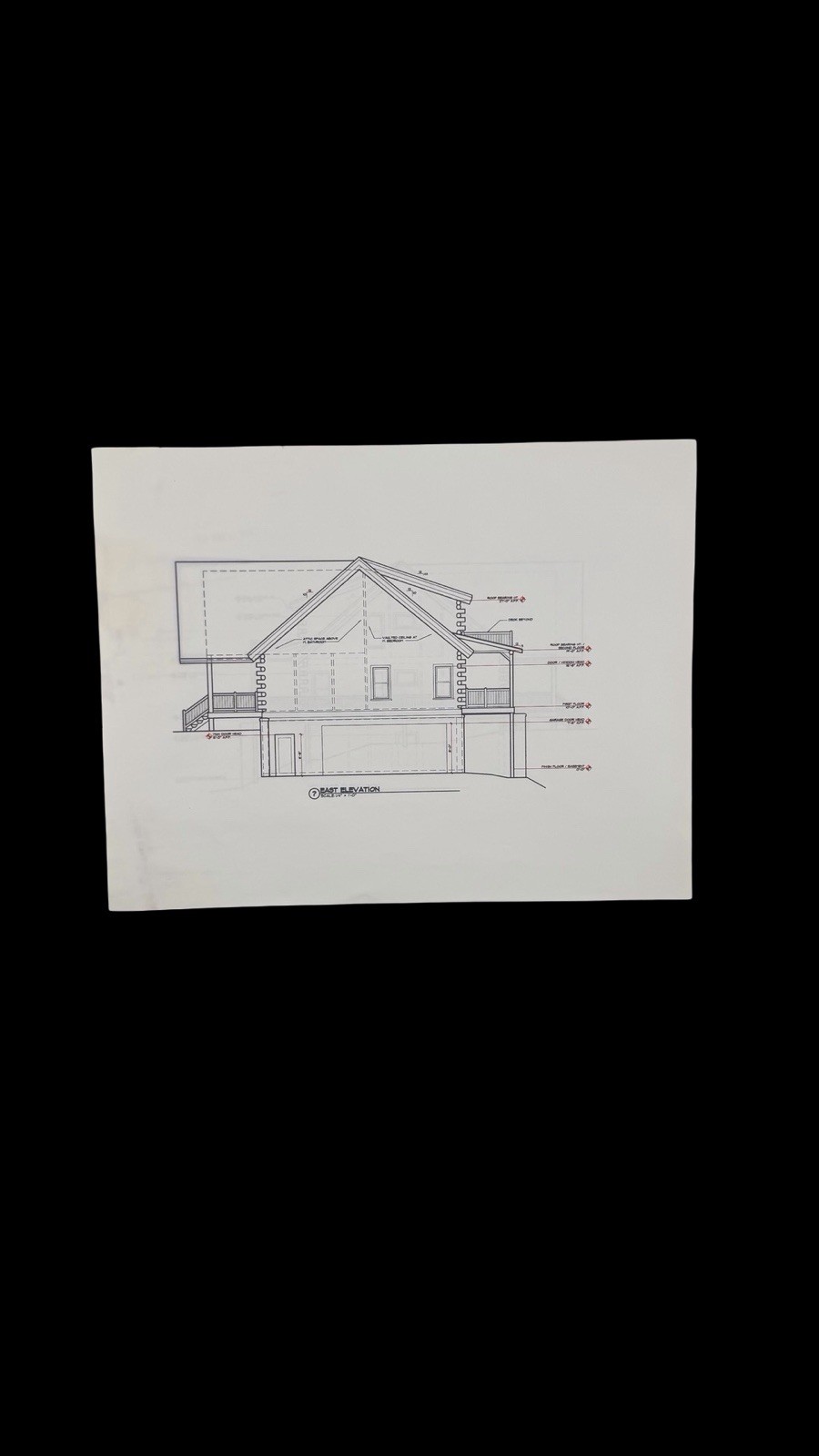 Custom Home Architectural Blueprint Elevation Drawings TAA Group 2010 Plans
