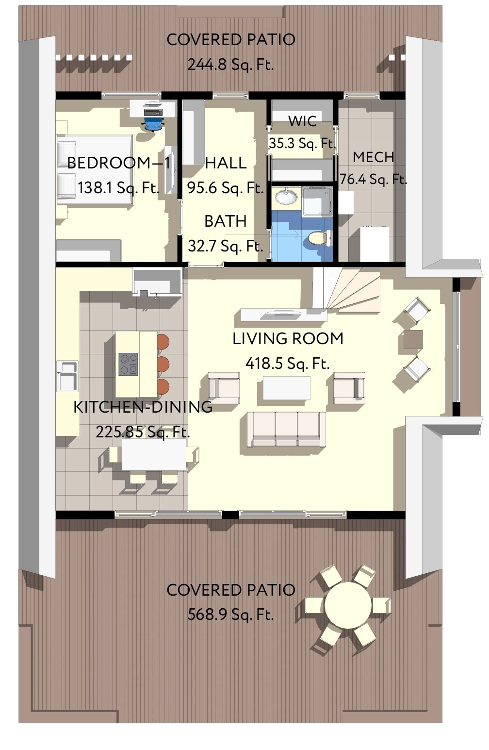 35’x59’ 4 Beds, 2 Baths A-Frame Cabin Architectural Build Plans PDF.