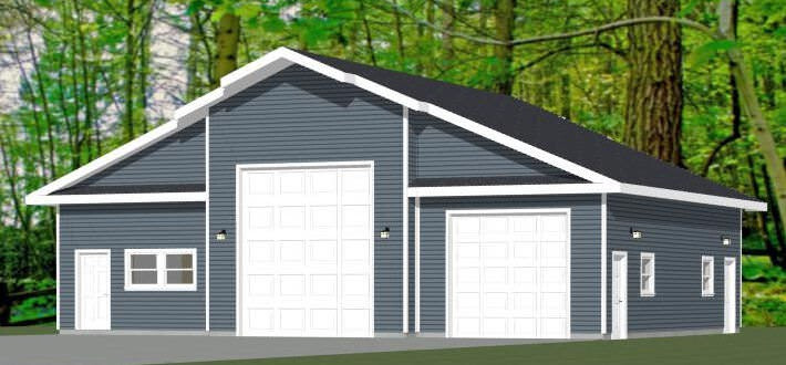 50×42 1-Car 1-RV Garage – PDF FloorPlan – 1,973 sqft – Model 1B