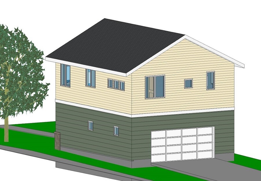 Custom Home House Building Plans 1 bedroom Blueprints 1000 sq ft PDF files