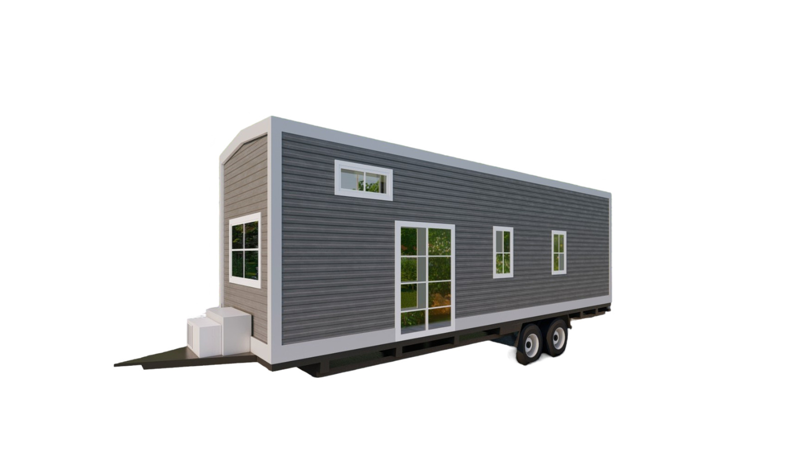 Mobile Tiny Home on Wheels with Loft Mezzanine 36’x 8’ | 288 Sq Ft