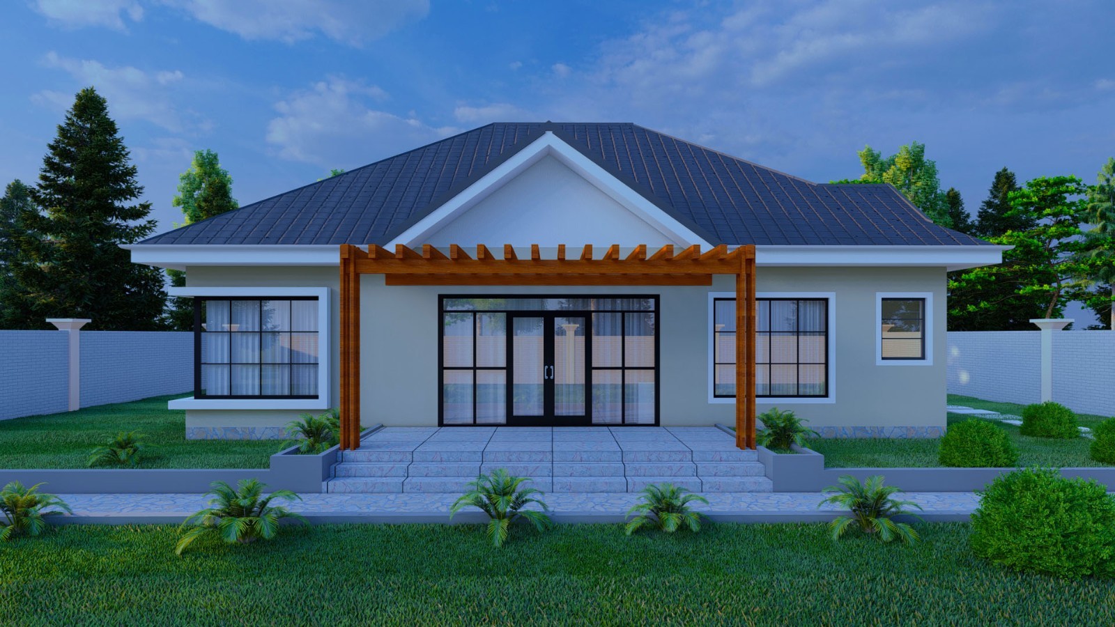Modern 3 Bedroom House Design With Garage