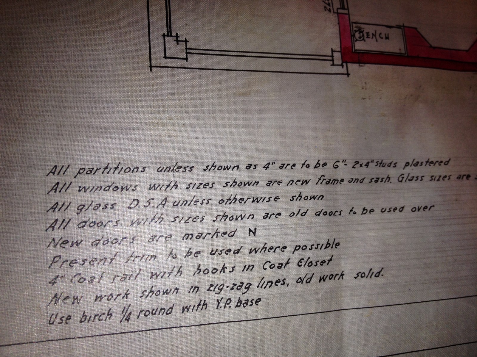 Vintage 1920 ALTERATIONS TO RESIDENCE FLOOR PLANS 1st & 2nd Floors Chicago,IL