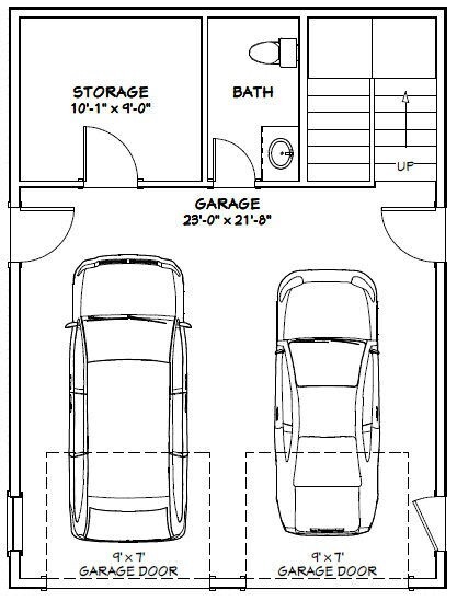 24×32 House — 1 Bedroom 1.5 Bath — 830 sq ft — PDF Floor Plan — Model 8
