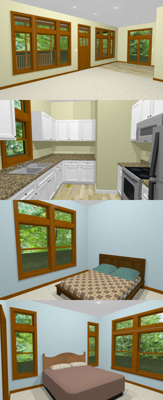 28×40 House — 2 Bedroom 2 Bath — PDF Floor Plan — 1,120 sq ft — Model 1B