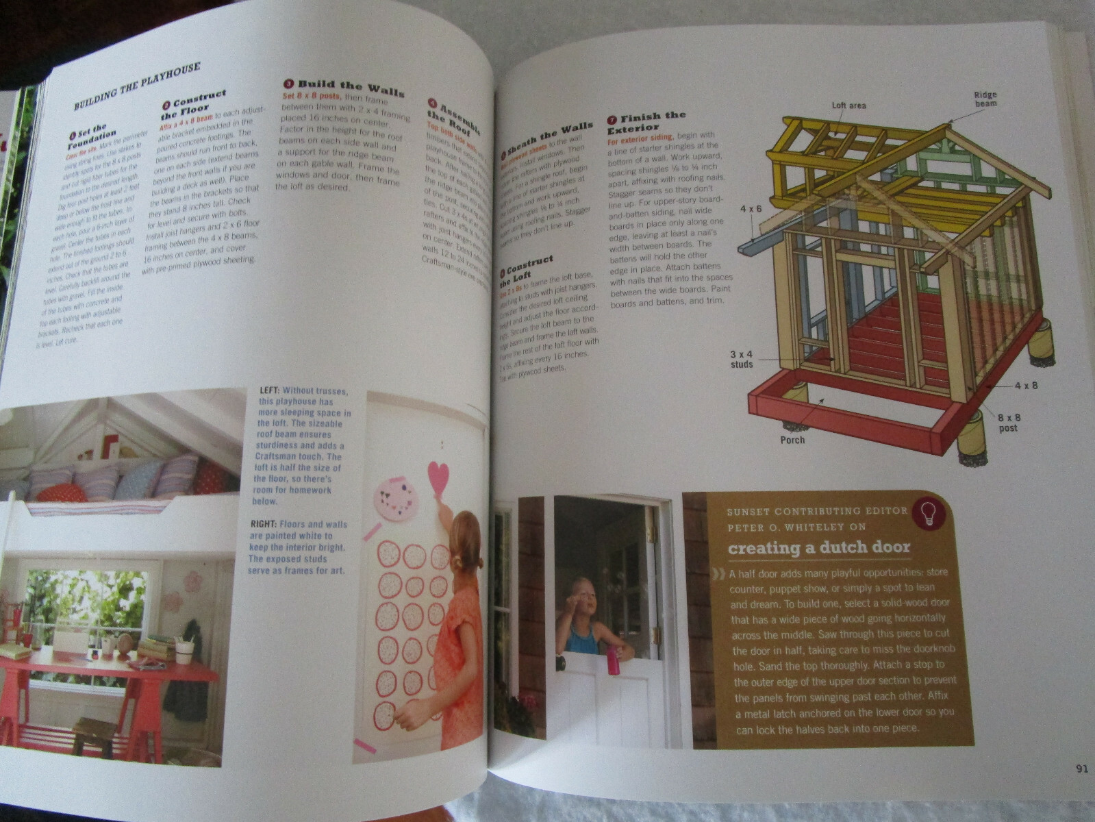 BACKYARD BUILDING How-To Book, Do It Yourself Buildings Toys Coops Showers MORE