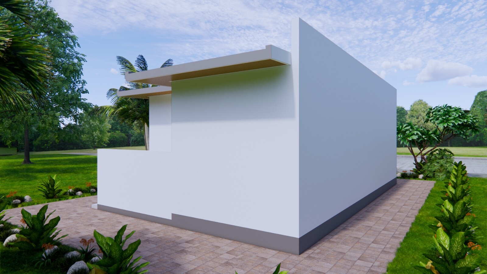 20×33 Feet Small House Plan 6×10 Meter 2 Bed 1 Bath Shed Roof (A4 Hard Copy)