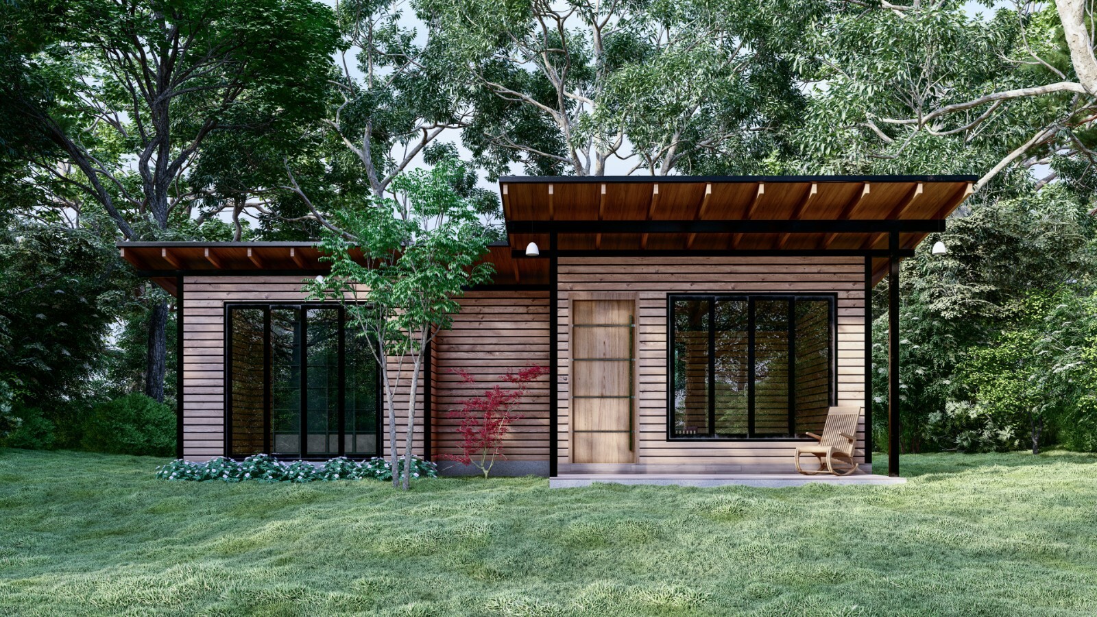 Modern Tiny House Plan 3D images And Print Ready PDF For Blueprint Plans