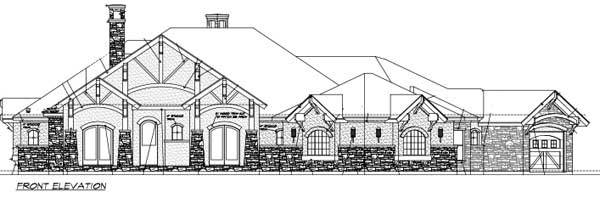 ARCHITECT DESIGNED RANCH HOUSE PLAN, 4,950 S.F!, 4BR, 3.5BA, MASTER SUITE, 2-CAR