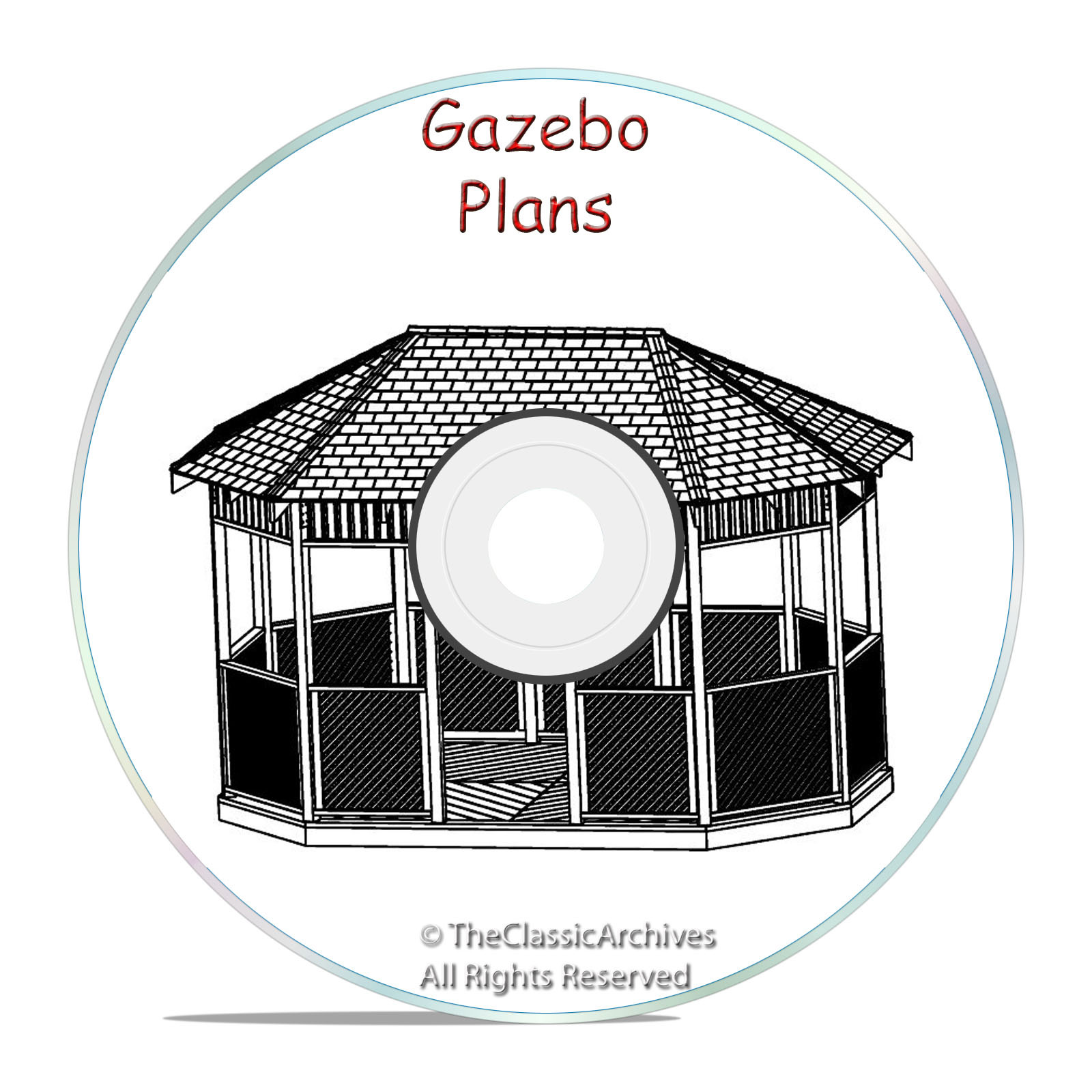 GAZEBO PLAN DESIGN MEGA PACK, 13 DIFFERENT DESIGNS! CRAFT PATTERN BUILDING