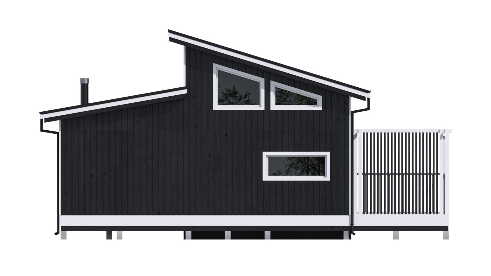 Cozy Charming Tiny House 2 Bed, 1 Bath Architectural Build Plans PDF Download