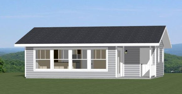 30×24 House — 1 Bedroom 1 Bath — 657 sq ft — PDF Floor Plan — Model 1A