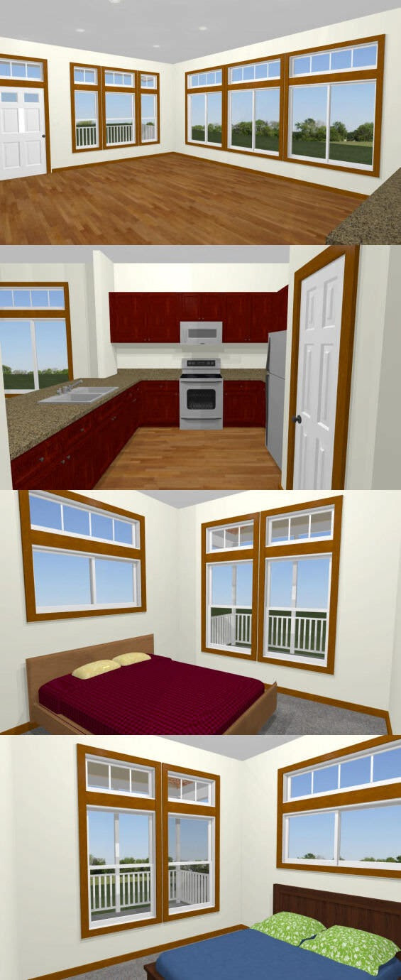 28×40 House — 2 Bedroom 2 Bath — PDF Floor Plan — 1,120 sq ft — Model 1A